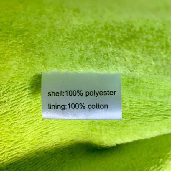 GREAT AUSSIE SWIM PARKAS Swim Robe Kids 14 Youth Long Navy Blue Parka Neon Green - Picture 11 of 14